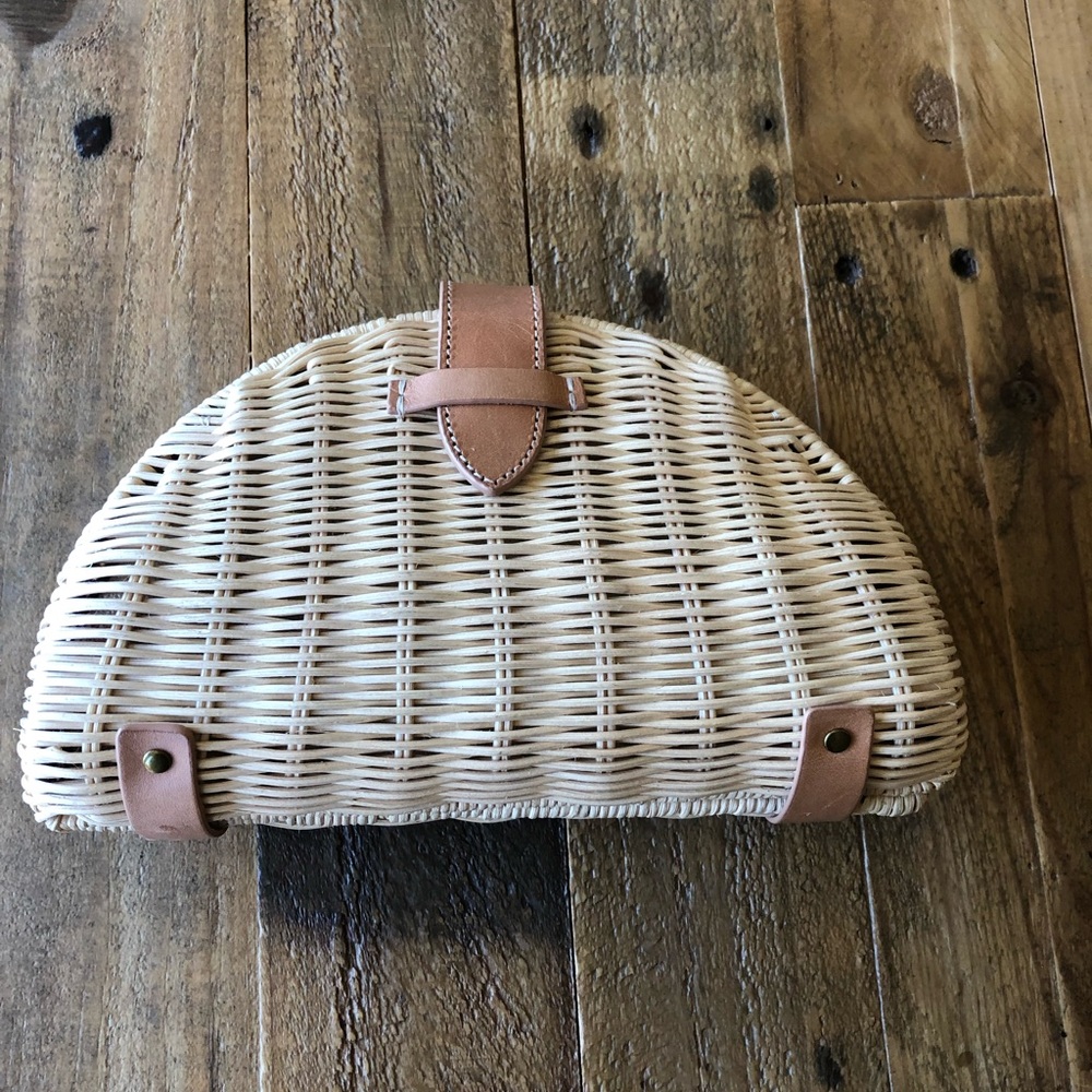 J. Crew straw clutch